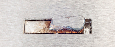 Example 3 of 3 of Federal Brace 1/2" bracket fillet weld.